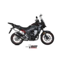H.084.LDRB MIVV TERMINALE DI SCARICO MARMITTA DELTA RACE NERO HONDA CB 500 X 2021 2022 2023 2024