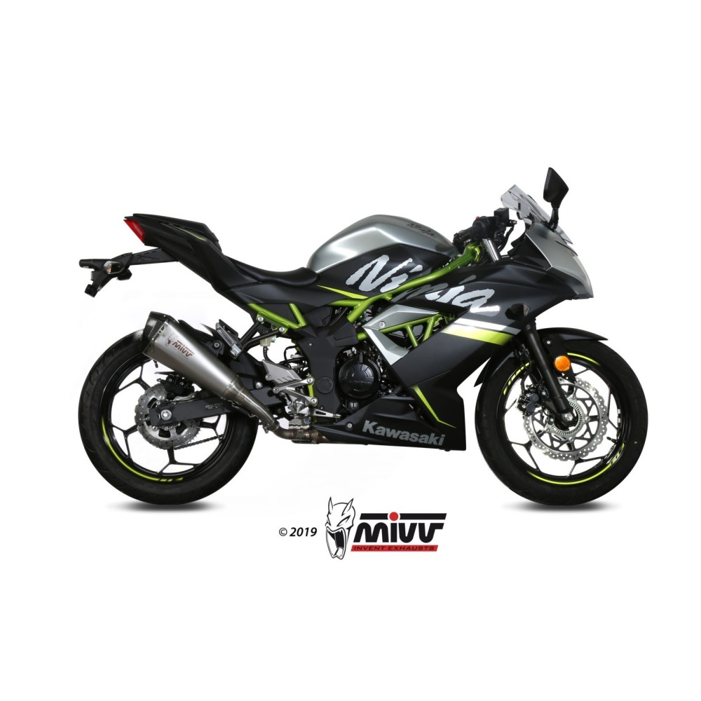 K.048.LDRX MIVV TERMINALE DI SCARICO MARMITTA DELTA RACE INOX KAWASAKI Z 125 2019 2020 2021