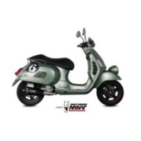 P.008.LDRB MIVV TERMINALE DI SCARICO MARMITTA DELTA RACE NERO PIAGGIO VESPA GTS 300 2008 2009 2010