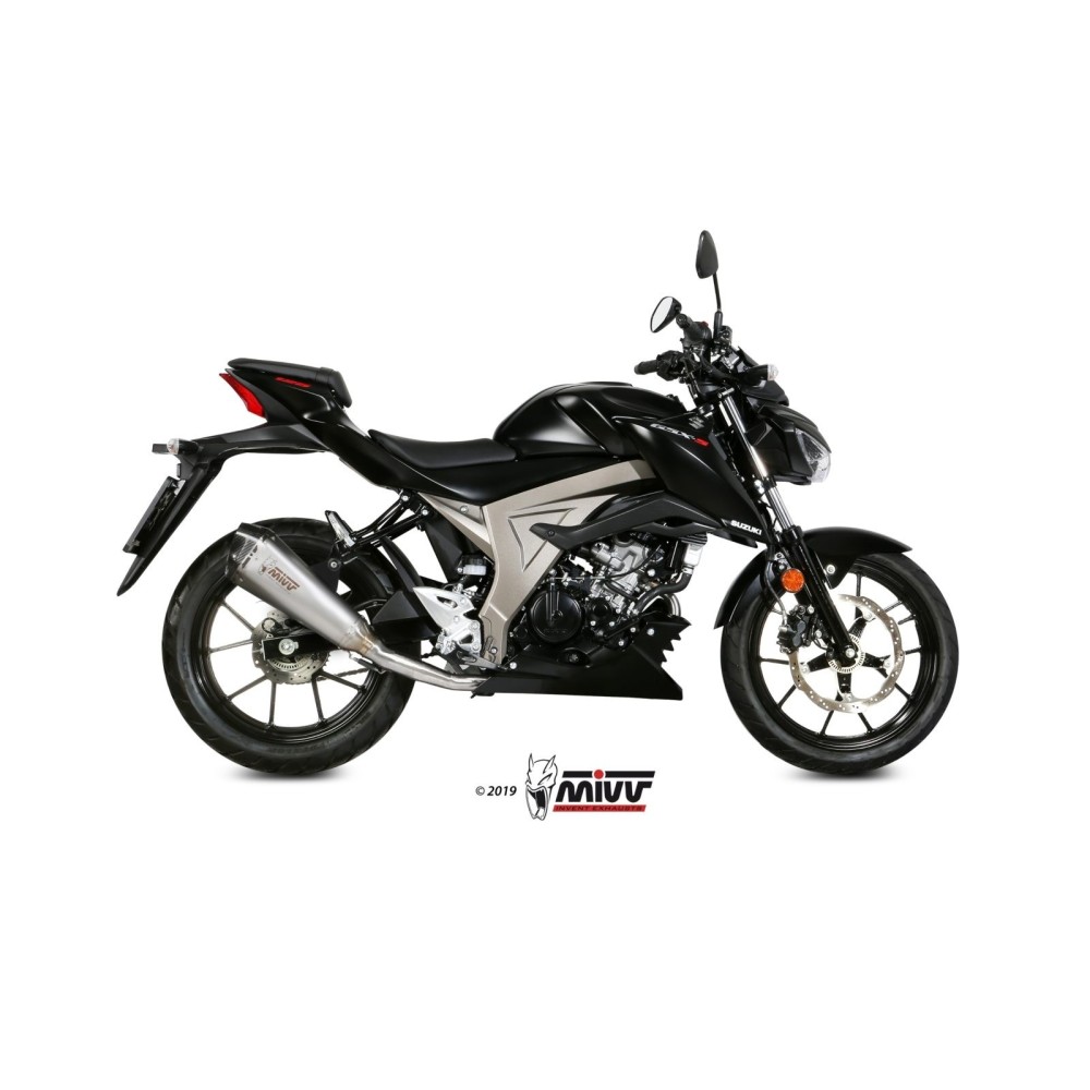 S.055.LDRX MIVV TERMINALE DI SCARICO MARMITTA DELTA RACE INOX SUZUKI GSX-S 125 2017 2018 2019 2020