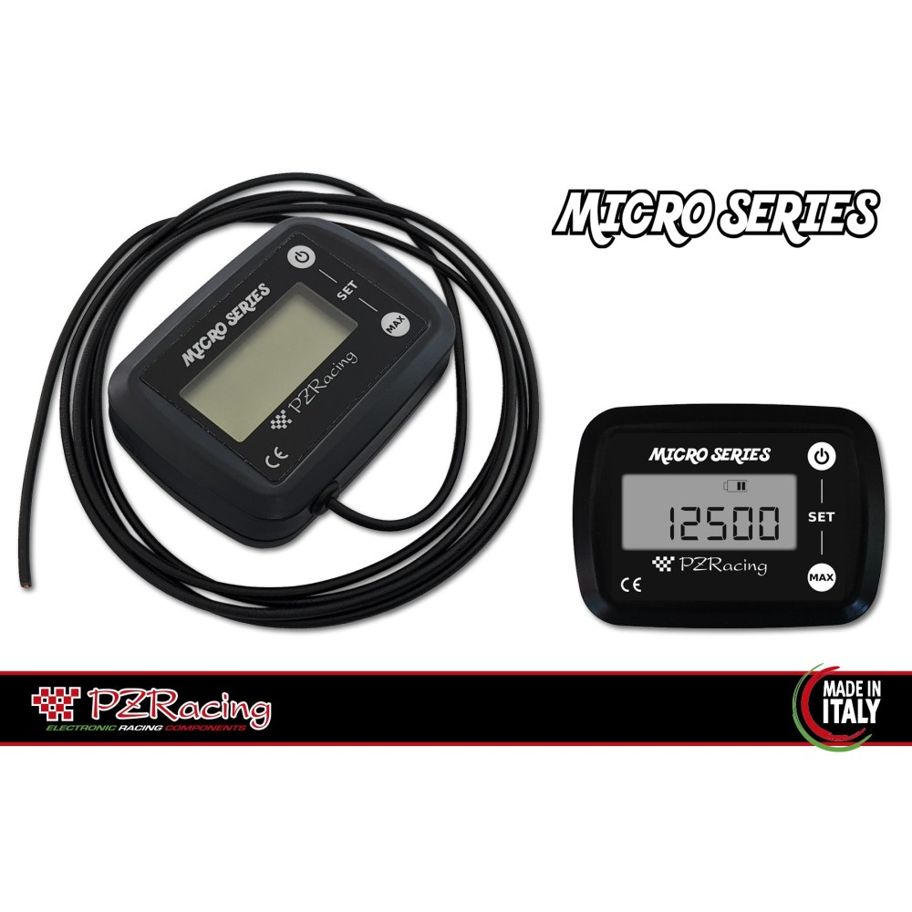 RP1000 PZRACING RPM - CONTAGIRI CONTAORE DIGITALE universale auto moto scooter kart RP1000 PZRACING RPM - CONTAGIRI CONTAORE DIGITALE universale auto moto scooter kart
