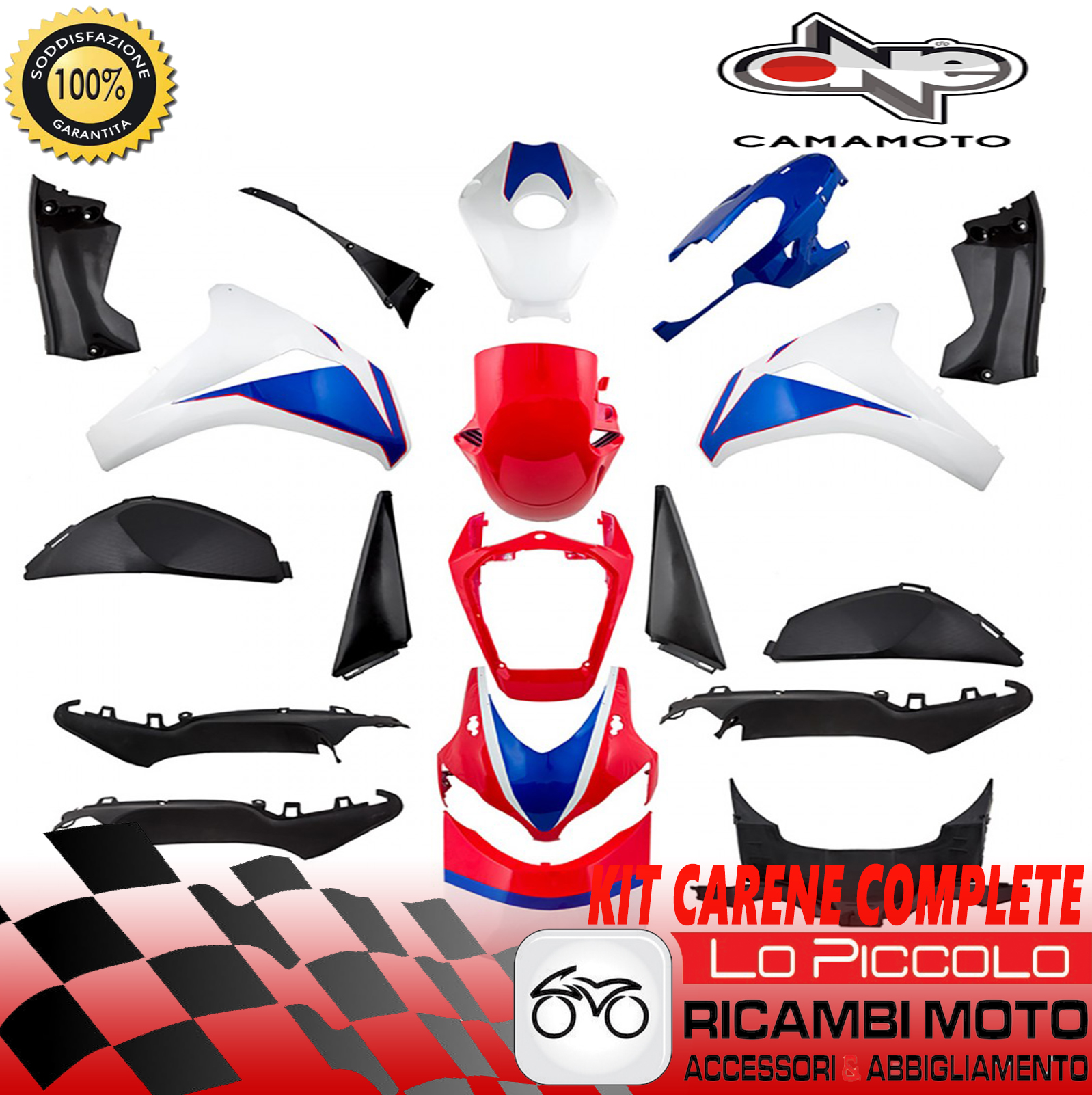 KIT CARENE COMPLETA IN ABS VERNICIATA 19 P HONDA CBR 1000 RR 2008