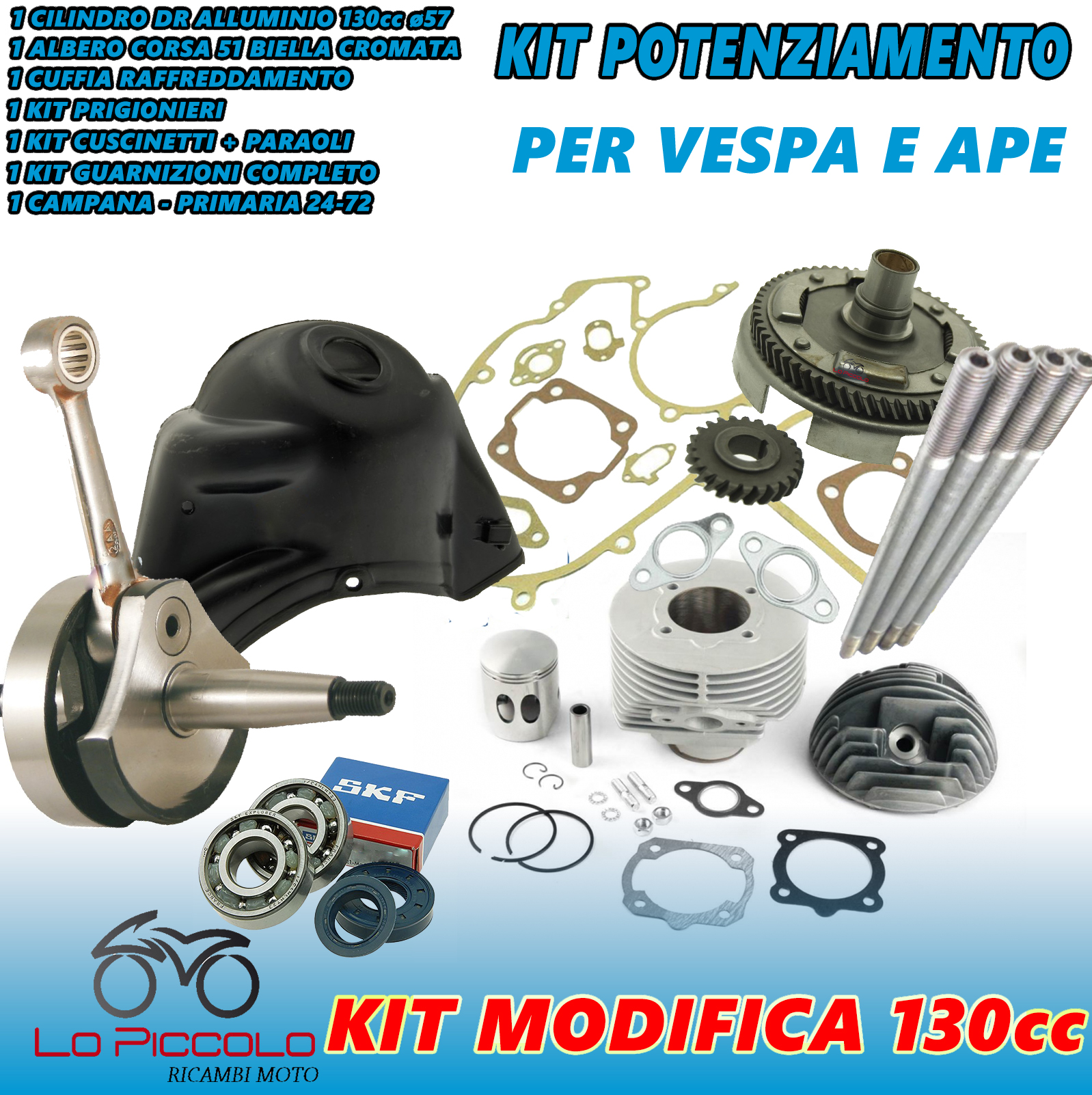 Albero Motore Ricambi Moto Lo Piccolo Pietro Kit Installazione