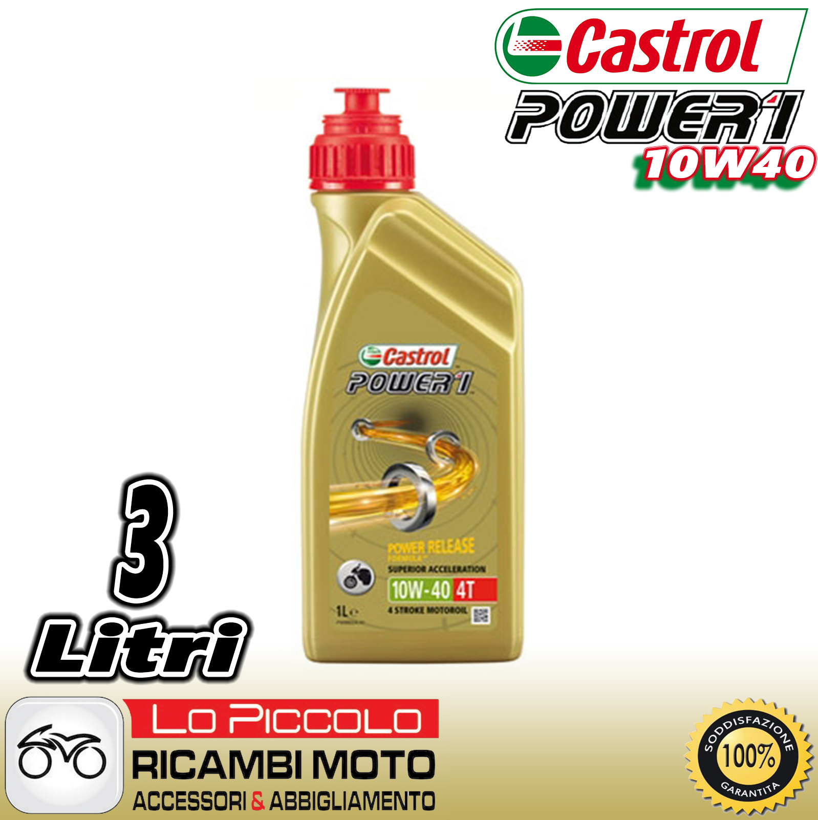 Olio Gps 4t 10w40 Power 1 CASTROL: Amazon.it: Auto e Moto