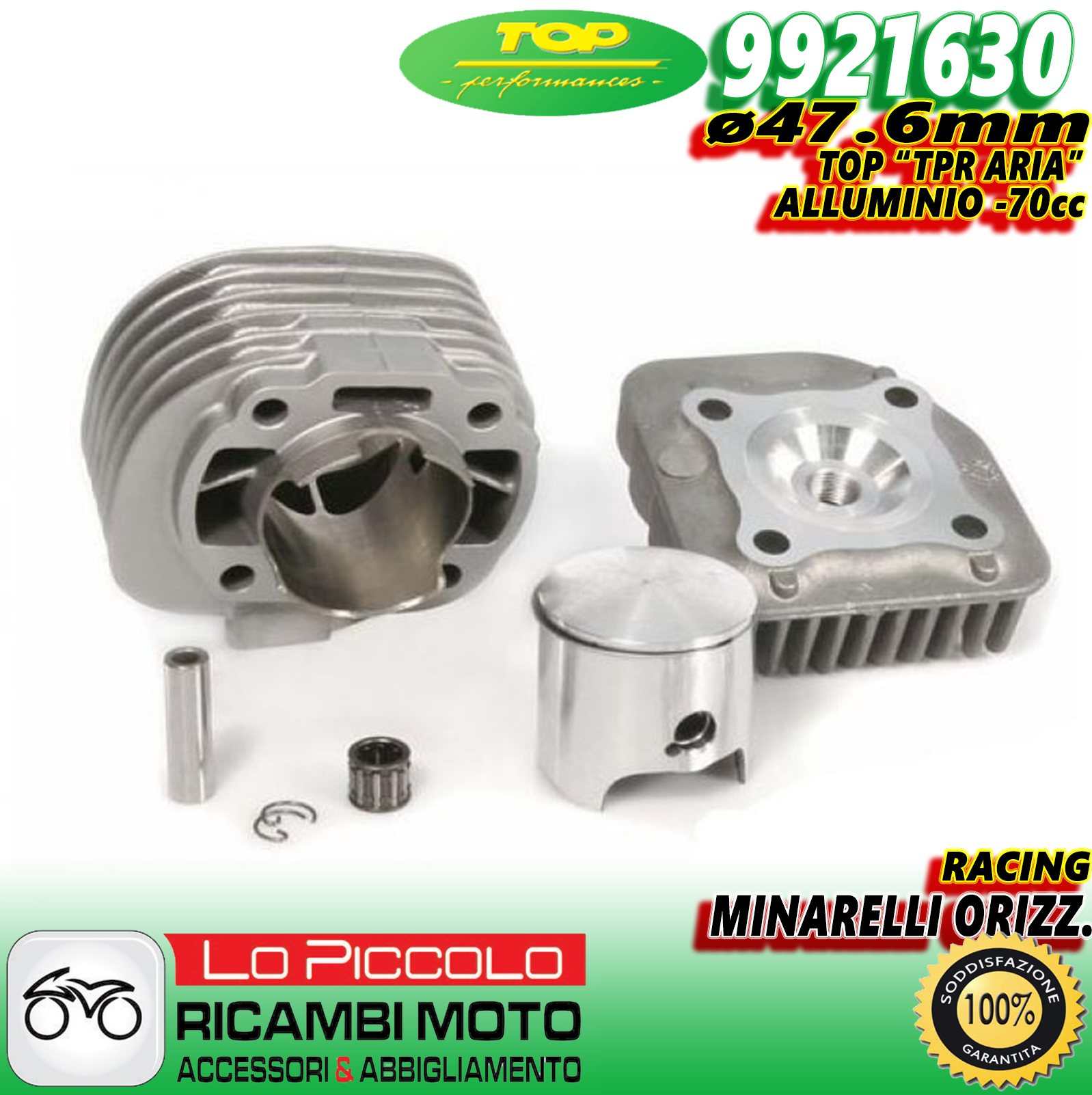 Minarelli Orizzontale Gruppo Termico 70cc KT00087 KIT CILINDRI