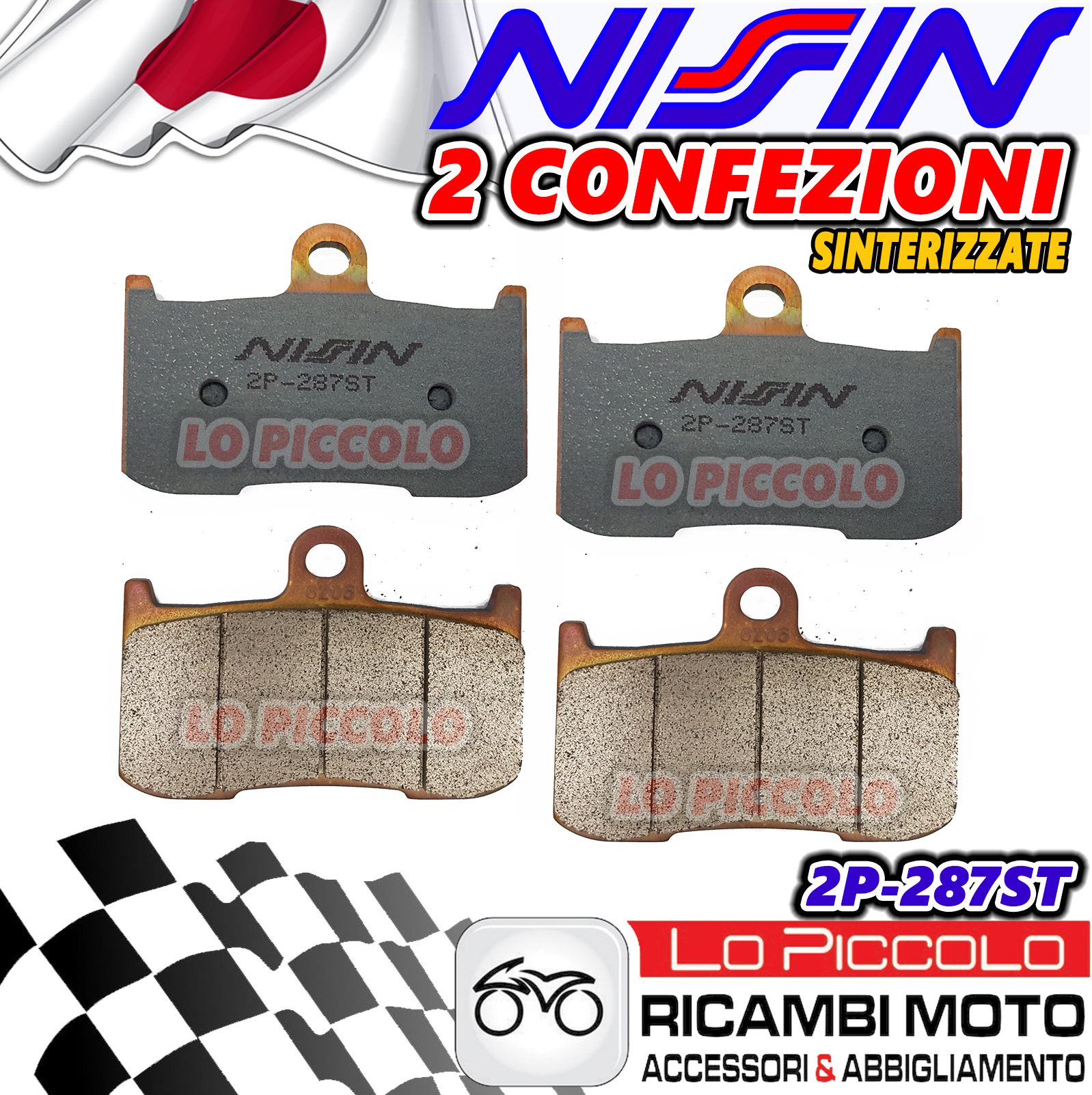 Kit 4 Brake Pads Nissin Front Sinter Triumph Street Triple 675 R