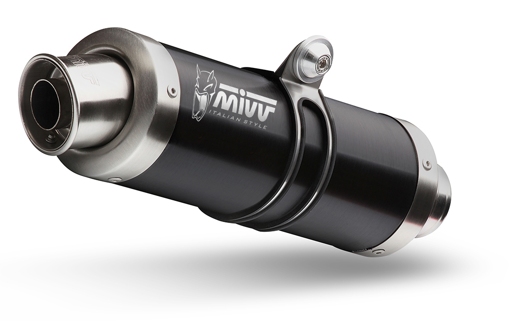 は MIVV GP Black Muffler Exhaust Terminal Kawasaki ZX-6 R 636 2013