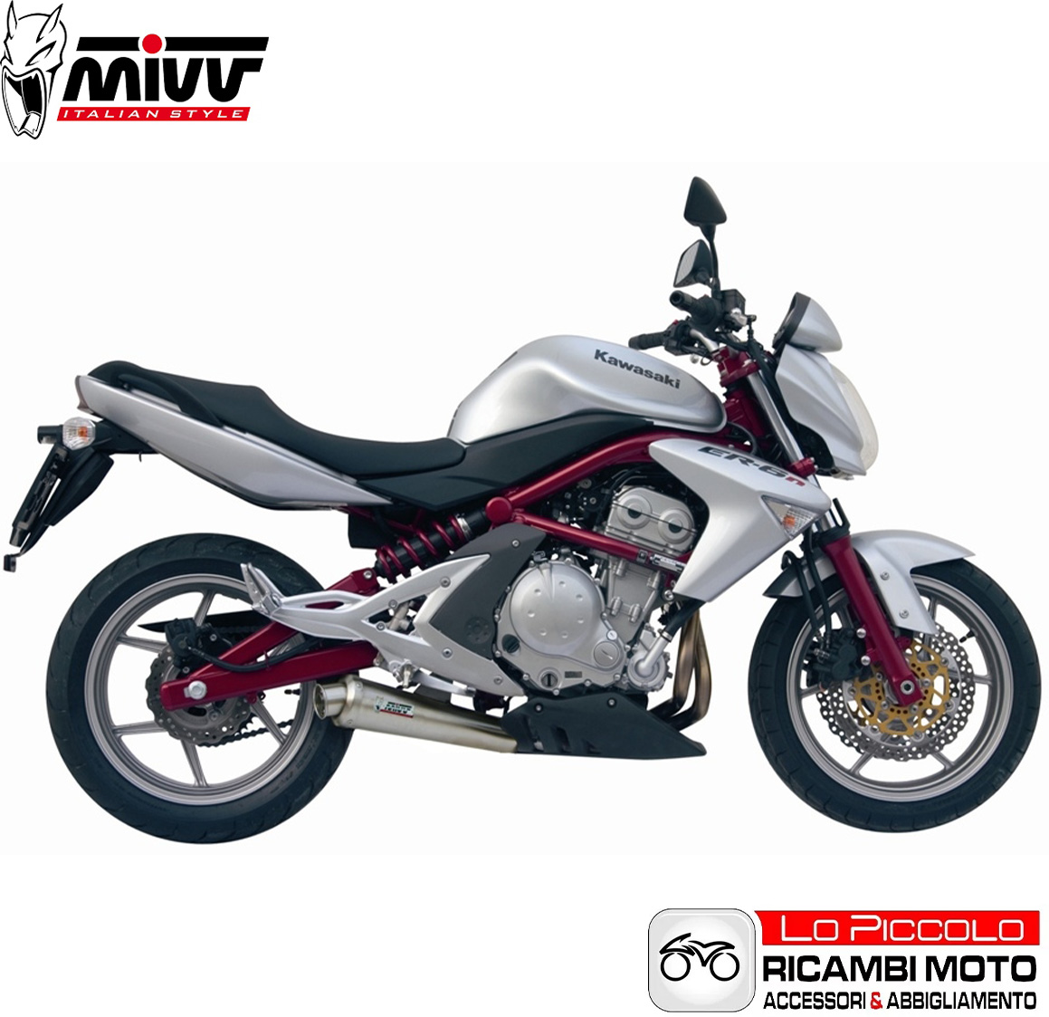 MIVV X-Cone Stainless Steel Exhaust Terminal Kawasaki ER-6F