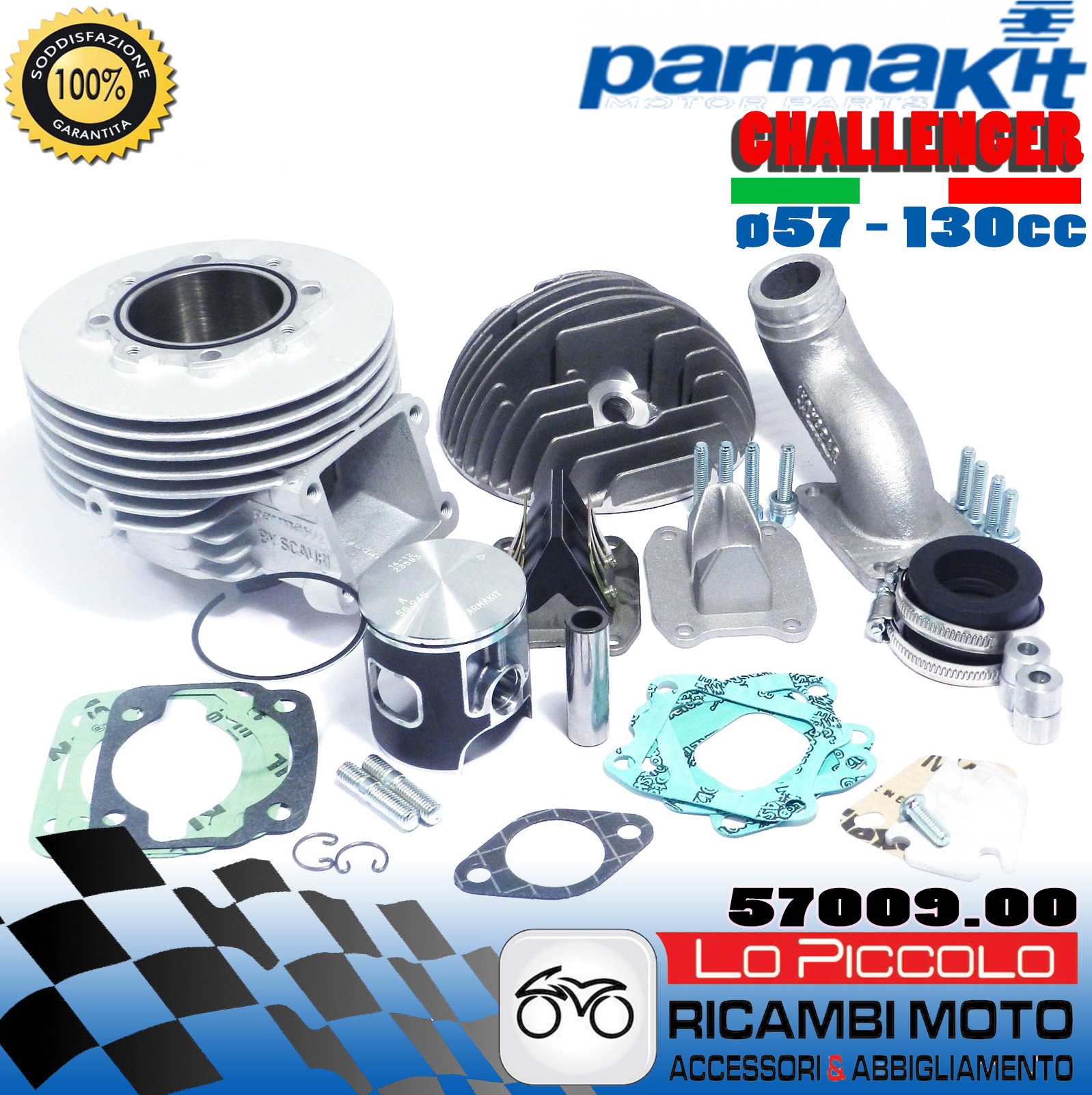 Kit Group 130 Thermal Parmakit Challenger Manifold ø30 Vespa 125 ET3 PK Ape