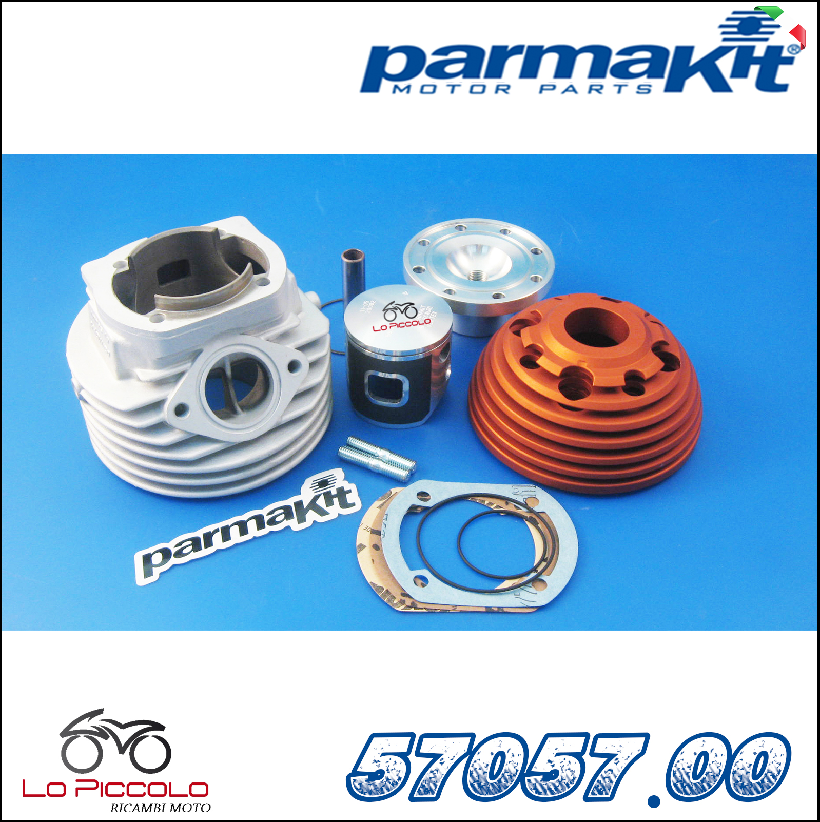 GRUPPO TERMICO 144cc PARMAKIT SP 09-EVO ø 60 VESPA PK 50