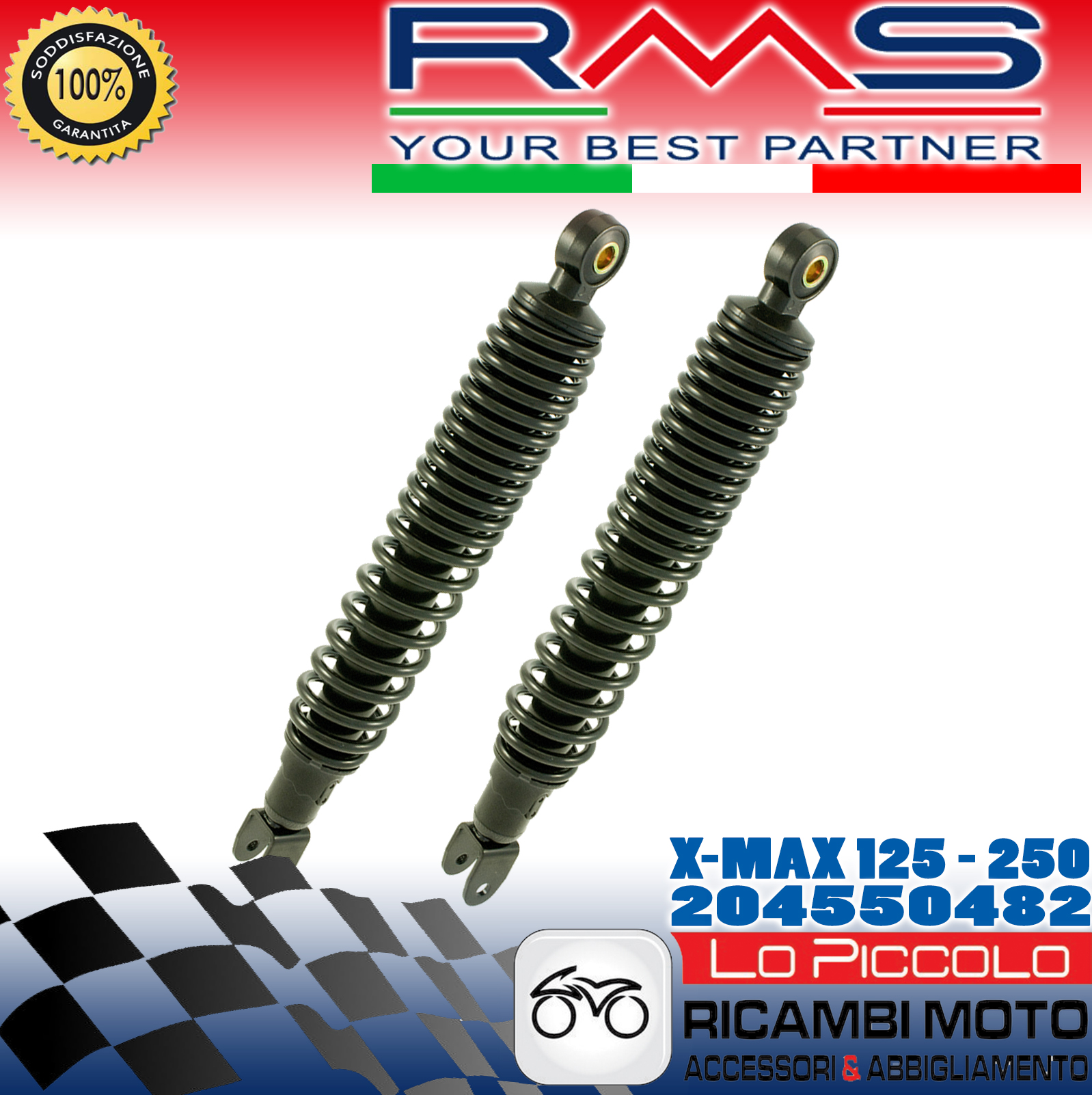 Pair Rear Shock Absorbers Adjustable for Yamaha xMax 250 20052009 eBay