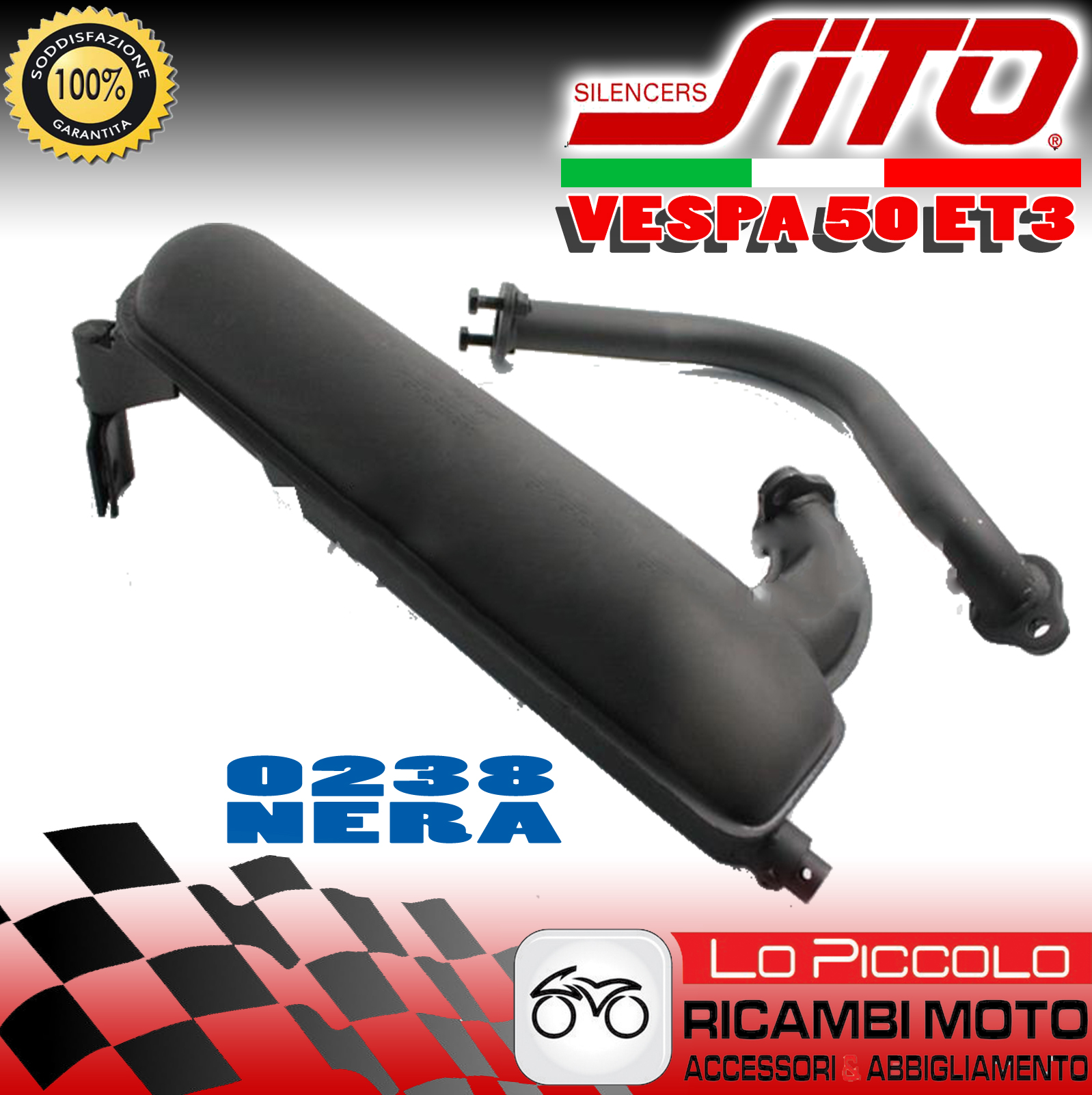 Site 0238 Exhaust Silencer End Siluro For Piaggio Vespa 50 Special eBay